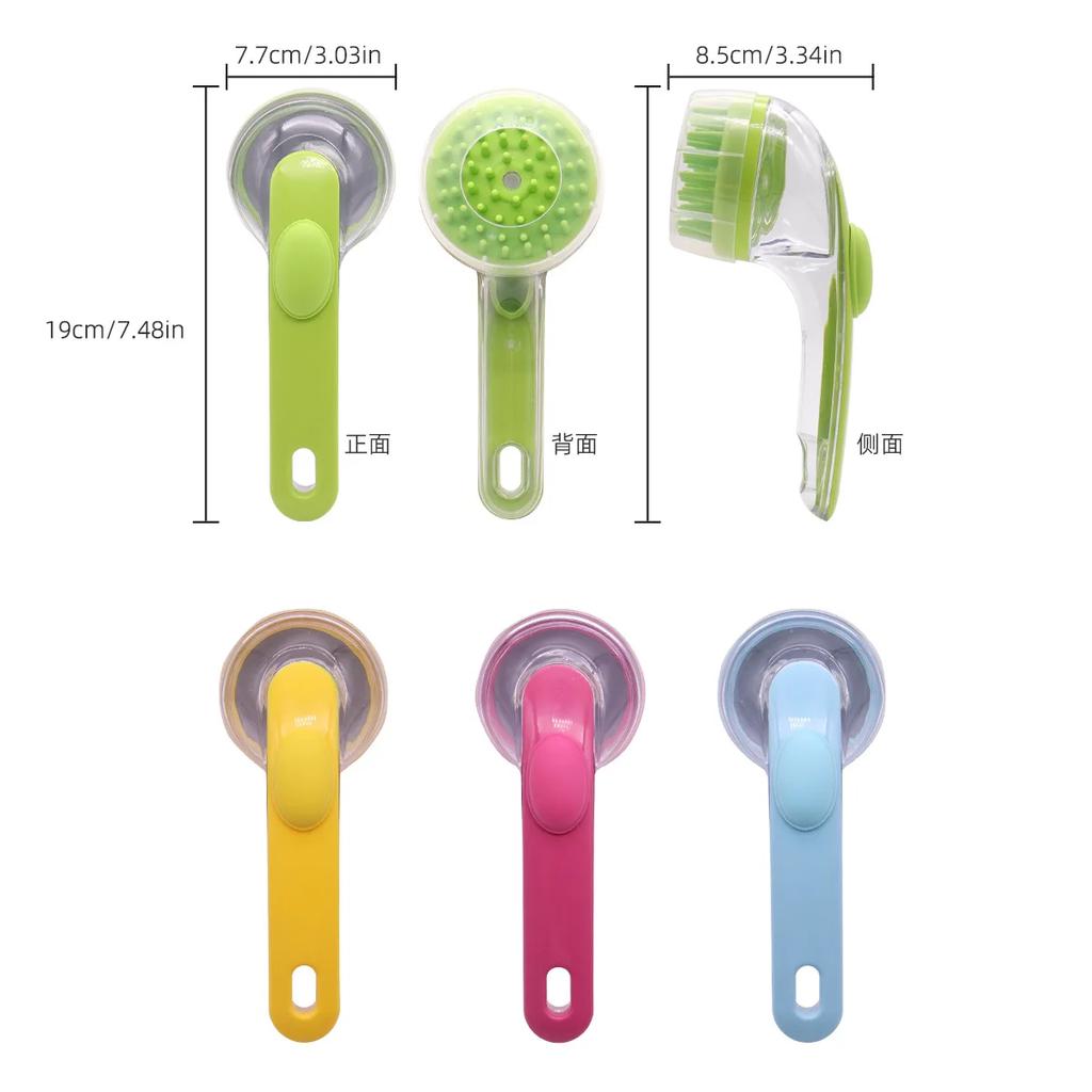 Multifunctional Pet Bath Brush Extended Handle Cat Dog Bath Brush Pet Cleaning Massage Brushes