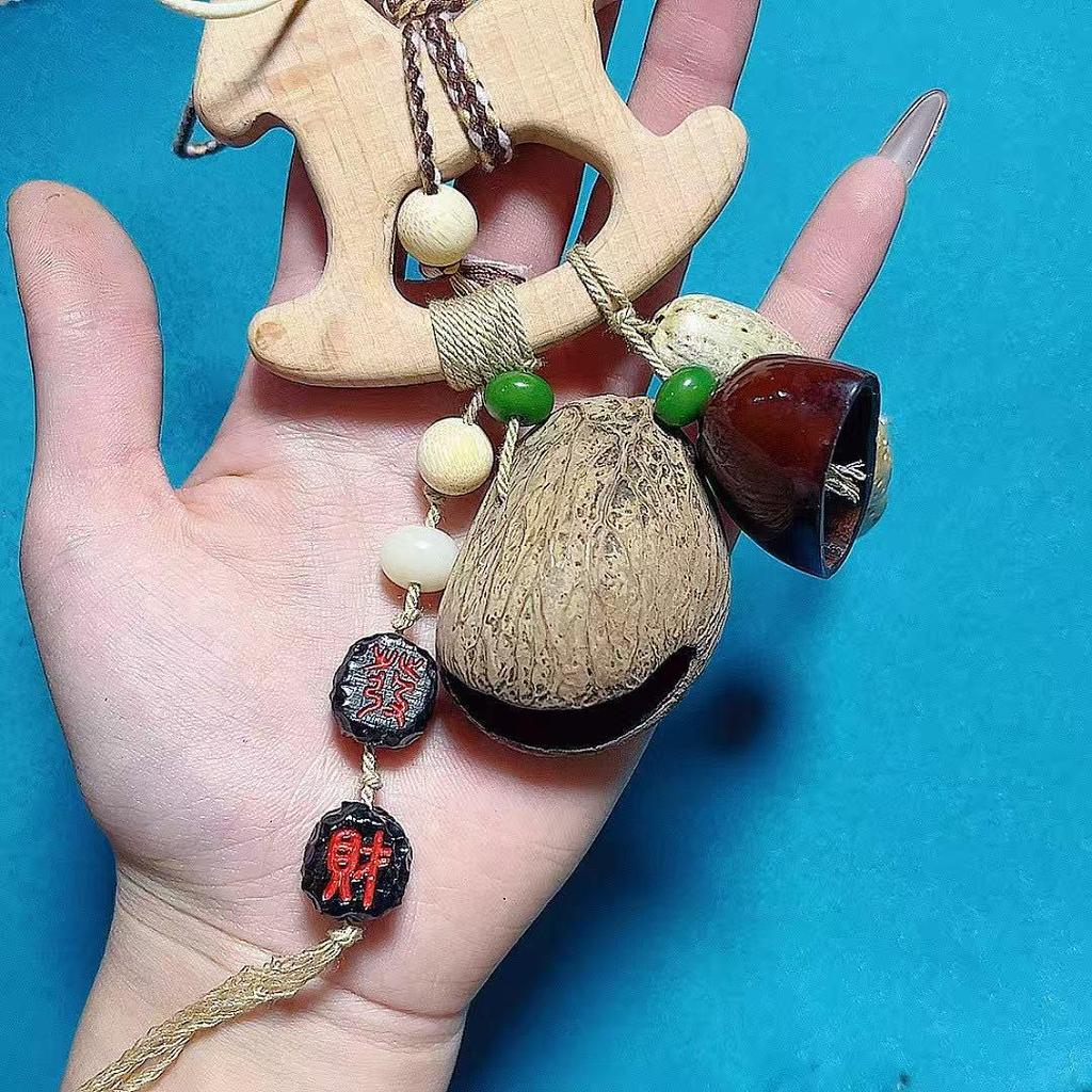Zodiac Horse Rosewood Wind Chime Merry-Go-Round Pendant Ornament