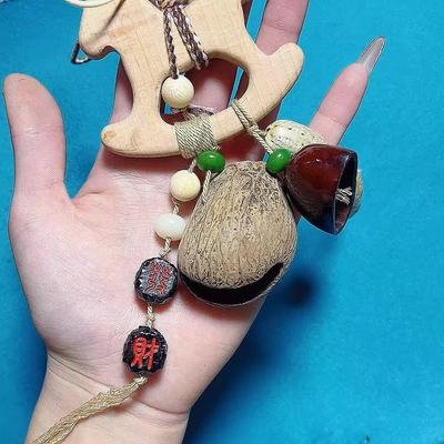 Zodiac Horse Rosewood Wind Chime Merry-Go-Round Pendant Ornament