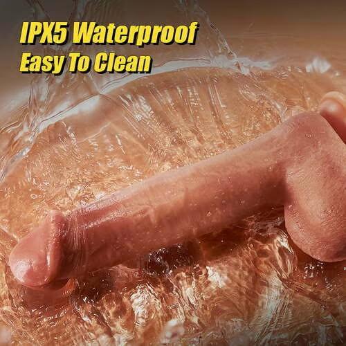 Realistic Female Masturbator Sex Toy Vibrator Heated Stimulator Huge Large Electric Retractable Penis Soft Masturbator Female Masturbator