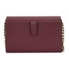 Michael Kors Jet Set Letter Logo Solid Color Flap Chain Leather Envelope Shoulder Bag Medium Women shoulder bag Burgundy 35S0GTVC2L-MERLOT