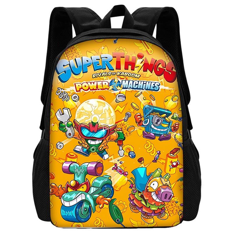 Super Zings SuperThings Child School Backpack with Shoulder Bag Pencil Bags School Bags for Boys Girls Best Gift