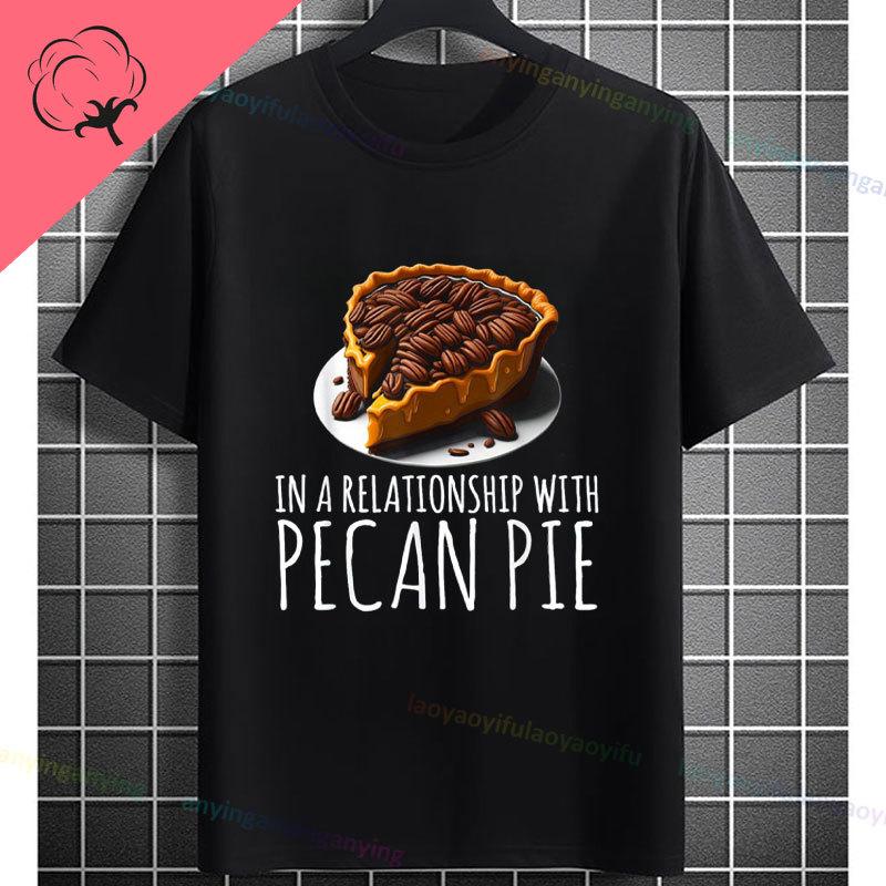 Unisex Funny Who Ate Half of The Chocolate Pecan Pie Graphic TShirt Round Neck 100 Cotton Shortsleeve Casual Outdoor Tshirt