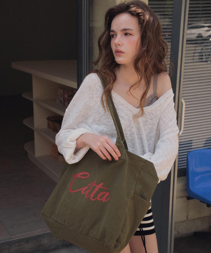 Citta Colorful Canvas Bag_Cta952(Khaki)