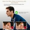 M97 Clip On Earbuds Wireless Bluetooth 5.3, Open Ear Headphones with 50H Battery 10-Min Quick Charge, Featherlight C-Shaped Hook, Secure Fit for