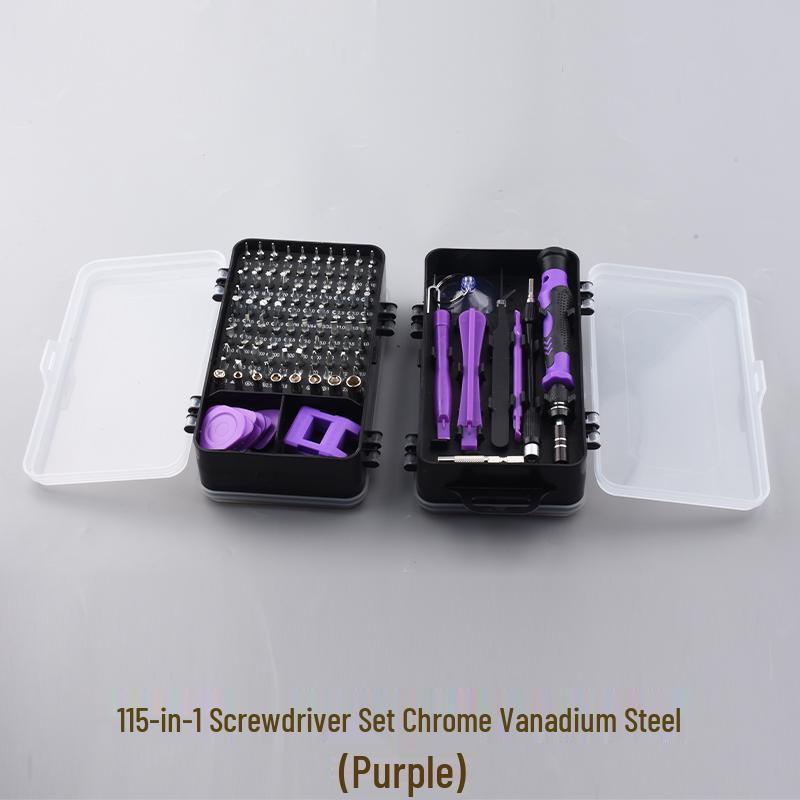 Magnetic Multi-Functional Screwdriver Set: 12/24/31/45/115-in-1 Bit Holder for DIY Electronic Disassembly