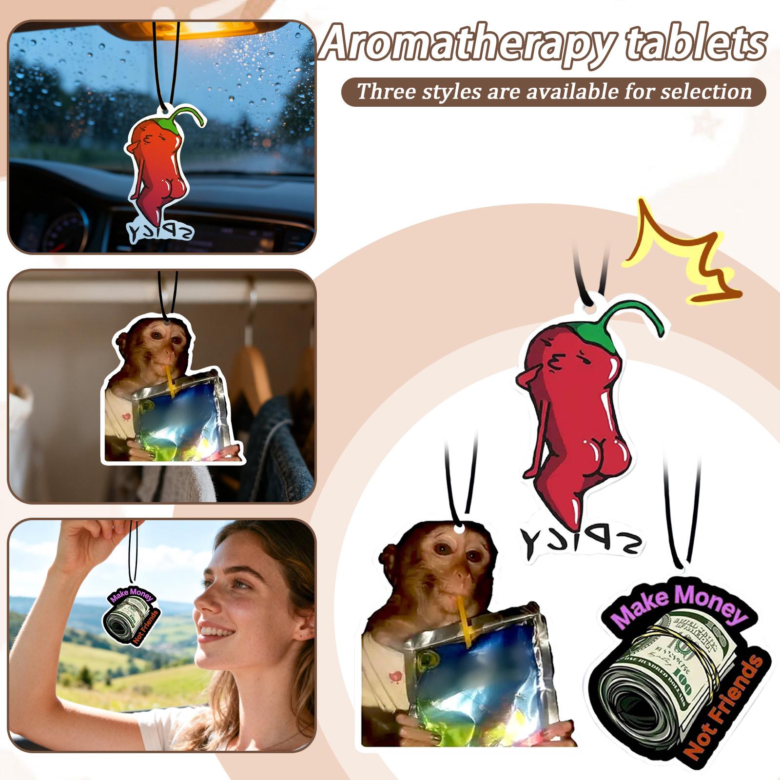 

Fun Car Fresh-scented Scented Tablets, Funny Car Perfume Tablets, Car Perfume Decorative Accessories And Gifts One Size белый