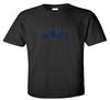 Air Baltic Vintage Blue Logo Latvian Airline Black Cotton T-Shirt