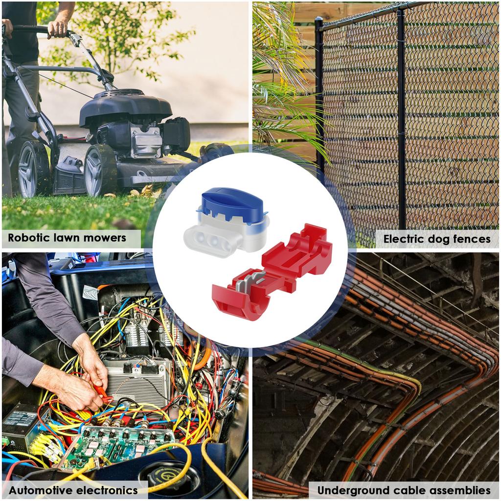30Pcs Robotic Lawnmower Cable Connector Waterproof IDC 314 Electrical Wire Connector for 22-14 AWG Cable Robotic Lawn Mower