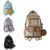 Nylon Backpack With Breathable Design For School Teens Characters Included)**