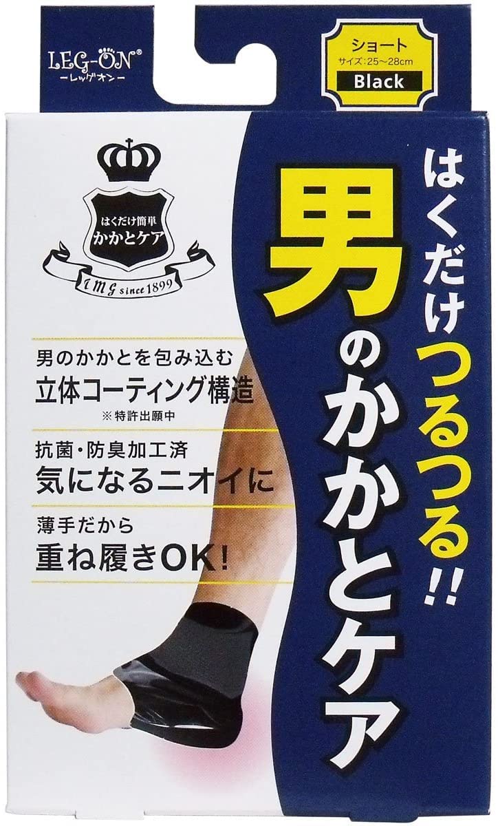

heel care black for 1 pair x 6 pieces [Set product] Leg-on men s (2 pieces)