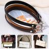 Fashionable Shoulder Strap Replacement for Shoulder Handbags with Golden Buckle Versatile Black PU Leather Belt