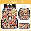 One Piece Collection School Backpack With Pencil Case And Tote For Teens And Kids