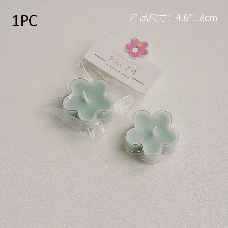 Flower Candle 4h Tea Light Scented Candle Aromatherapy Soy Wax Candles Wedding Birthday Candle Party Home Decoration
