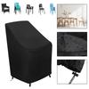 Waterproof 210D Oxford Stacking Chair Cover Outdoor Rain Snow Dust UV Resistant Patio Furniture Protector