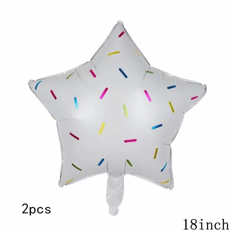 32Inch Donut Globos Foil Balloon Fruit Ice Cream Helium Balloon Birthday Party Decoration Kids Toy Sweet Digital Baby Shower