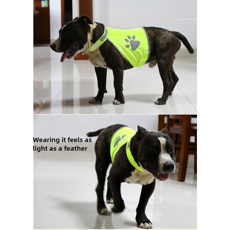 New Reflective Dog Safety Vest for Golden Retrievers, Labradors, and Huskies - Breathable Dog T-Shirt