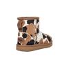 UGG Botas de Nieve Cortas Clásicas Mini de Punta Redonda Suela Gruesa Felpa Cálida Estampado de Vaca Niños 1123619K-CHE