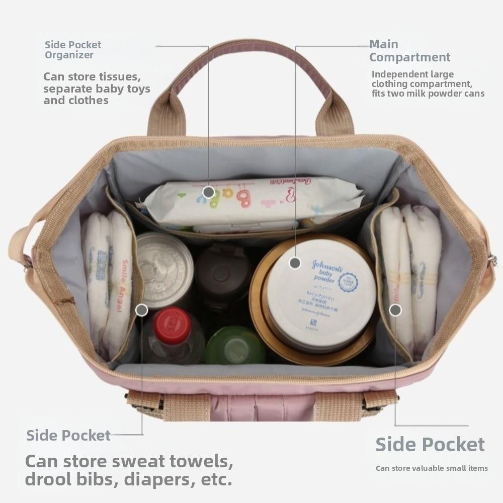 Large Capacity Nappy Backpack Bag Multi-Functional Mom's Outting Bag Mommy Bag  for Nursing