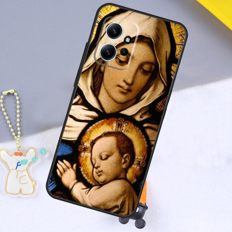 Holy Mother Virgin Mary Christian Case For Xiaomi Redmi Note 11 10 9 8 12 Pro 10S 11S 12S Cover For Redmi 12 9C 10C 12C 13C