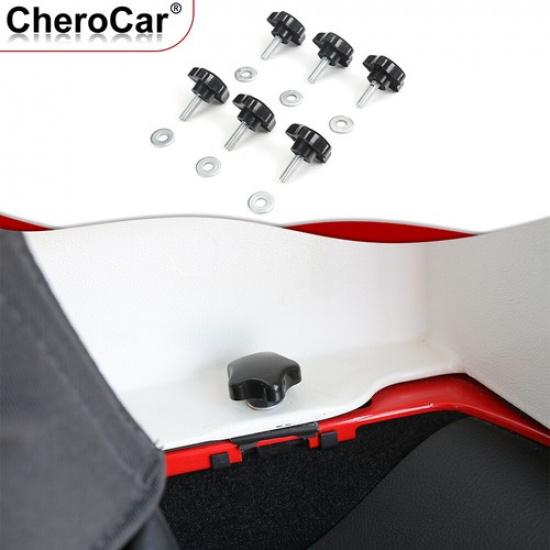 12x Hardtop Thumb Screws Quick Removal Bolts for Jeep Wrangler JKU JLU 2007-