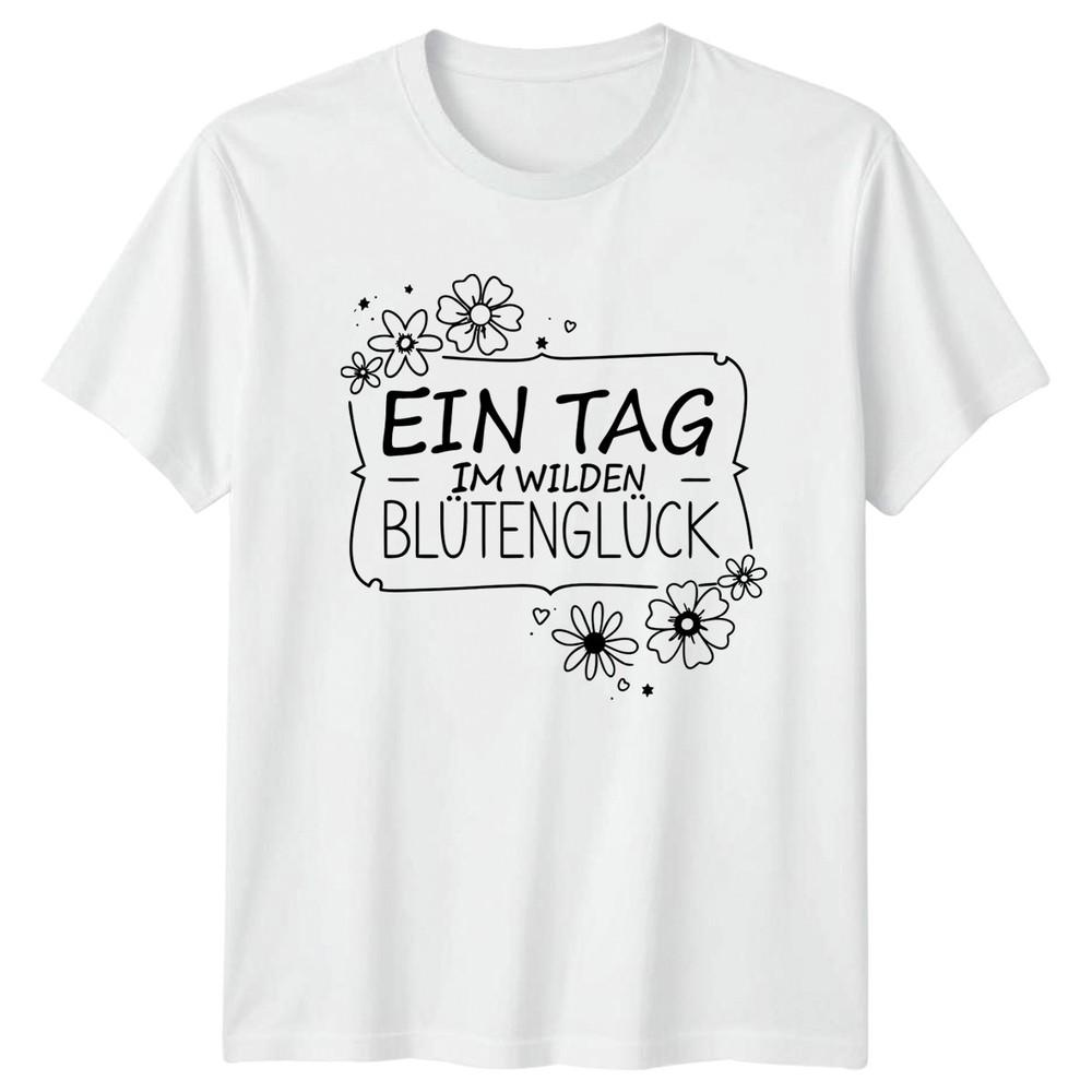 Ein Tag Im Wilden Blutengluck Unisexs TShirt Wildflowers Nature Gift For Her S