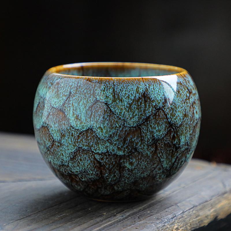Šálek na čaj jednotlivý kus kiln change Tianmu glazura Jianzhan mistrovský šálek čajový šálek keramický espresso šálek kiln change glazura