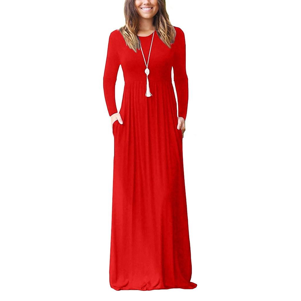 Women's Summer And Spring European And American Printing Pocket Drees