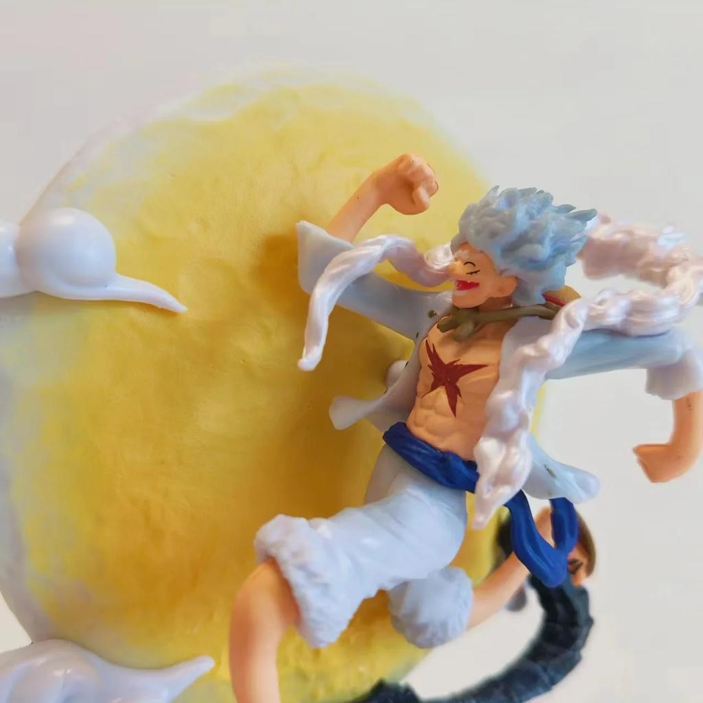 Stay away from the spark, 14cm one-piece anime figurine, Munch D. Luffy gear, 5-shape moon elf Nica with moonlight action figuri
