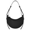 Paris Niche Design Genuine Leather Crescent Saddle Bag - Fashionable Shoulder Messenger Bag