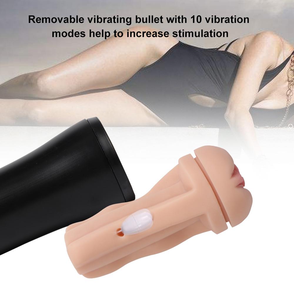 Automatic Male Masturbator Cup Strong Vibration Blowjob Machine Real Pussy Masturbation Sex Toys for Men