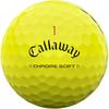 Callaway Chrome Soft Yellow Golf Balls 12 Count Triple Track 3-Piece Structure
