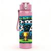 1PC 677 Trophy Sport Badge Print 750ml Color Plastic Sports Water Bottle Leakproof Flip Straw Lid Suitable for Sports Office Home Use