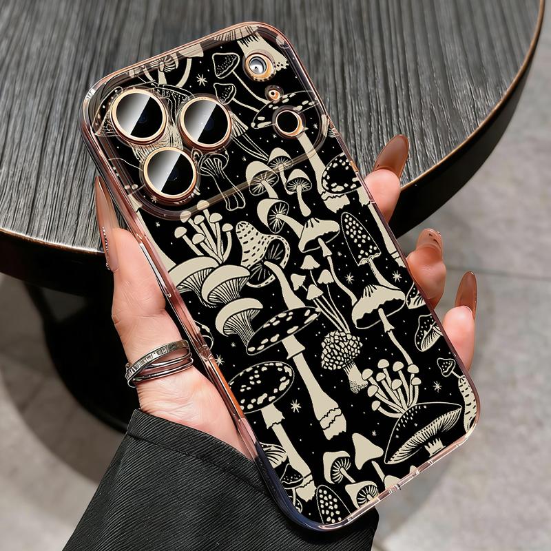 Pink Lily Flower Print Clear Phone Case For iPhone 17e 17 16 15 14 13 Pro Max 17 Pro 16e 12 11 Transparent Shockproof Soft Cover