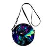Dinosaur Print Round Shoulder Bag Casual Messenger Bag for Woman Best Gifts 2D Flat Casual Daily Crossbody Bag