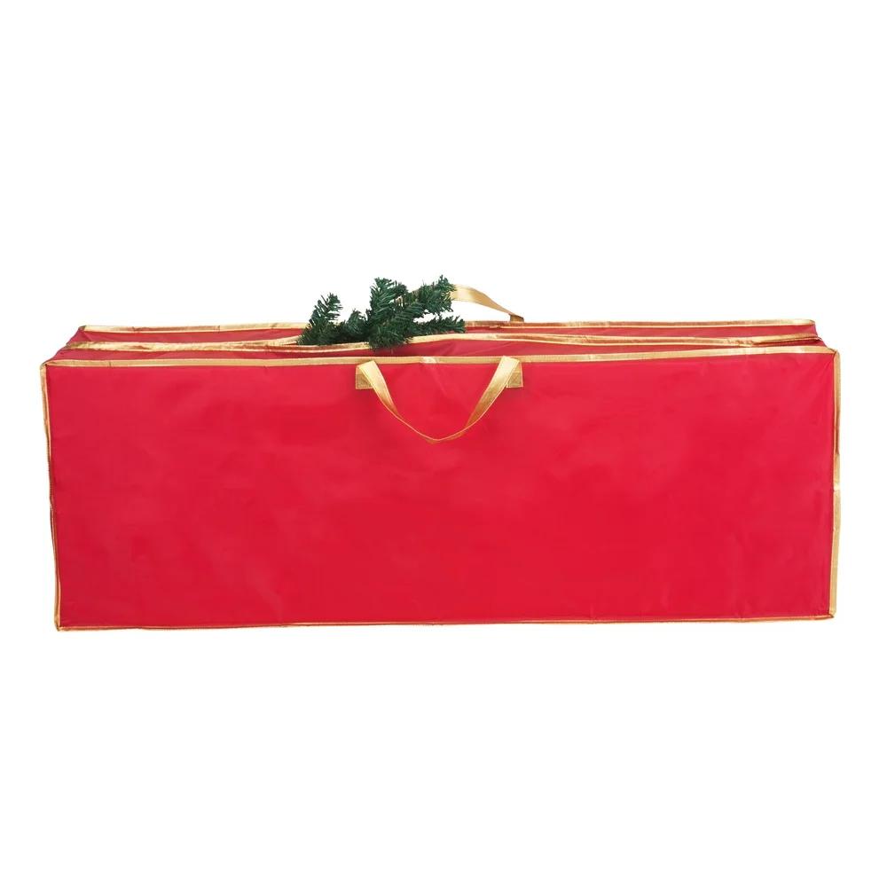 6ft Christmas Tree Storage Bag with Wheels Heavy Duty Handles Zipper Closure Waterproof Dustproof Holiday Decoration Organizer