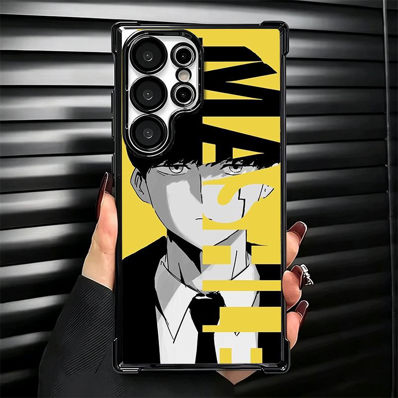 Mashle Magic And Muscles Anime Plating Phone Case For Samsung Galaxy S24 S25 FE S26 Edge S23 Ultra S22 S21 Plus S20 Anti-Fall Ai