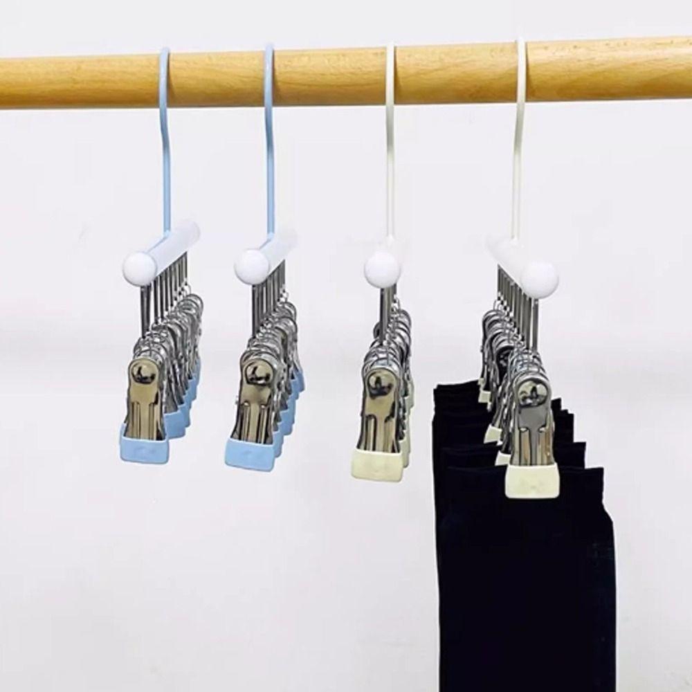 10 Clip Clothes Hanger Non-marking Clothes Drying Rack New Sock Clip