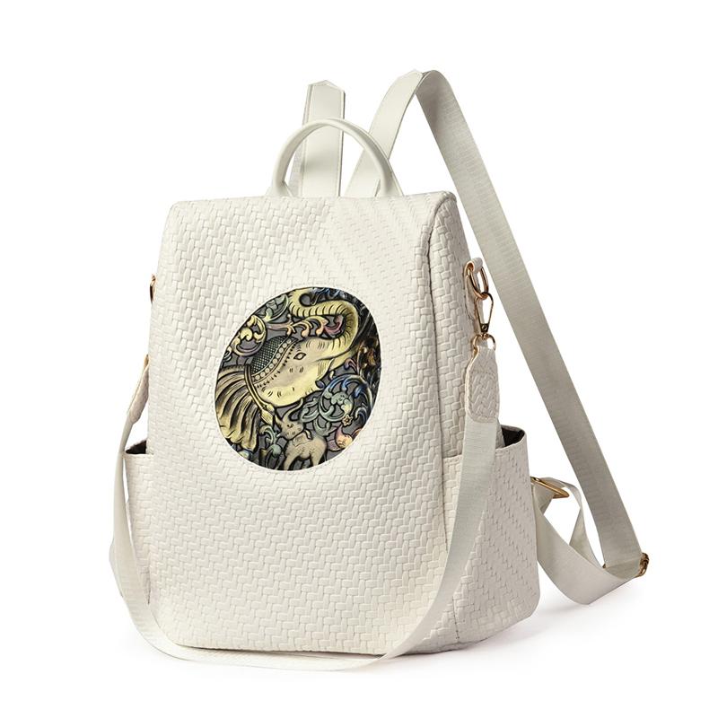 PU Backpack Women Anti-Theft Backpack Multi-Function Shoulder Bag