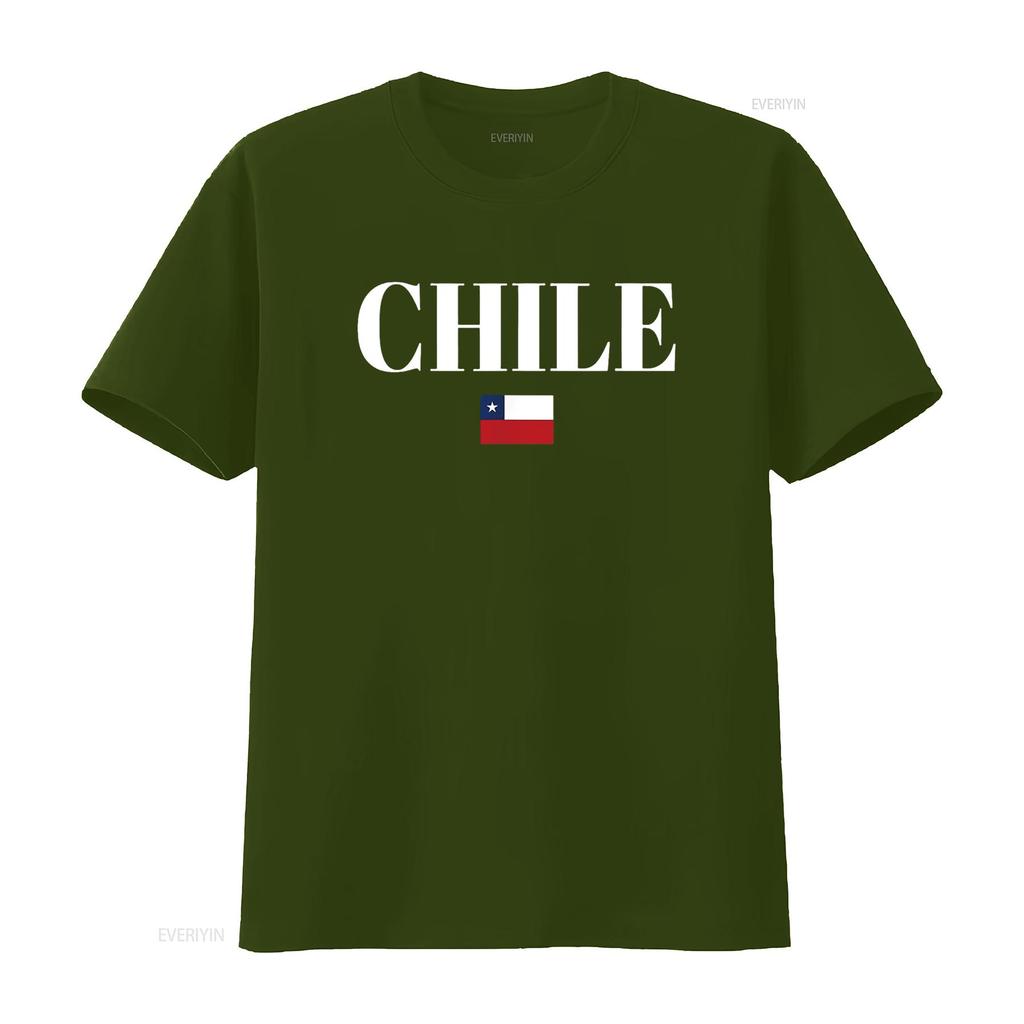 CHILE Flag Women T Shirt Vintage Washed Graphic Unisex Fashion Stylish Soft Top For Everyday Wear Designer Clothes Versatile