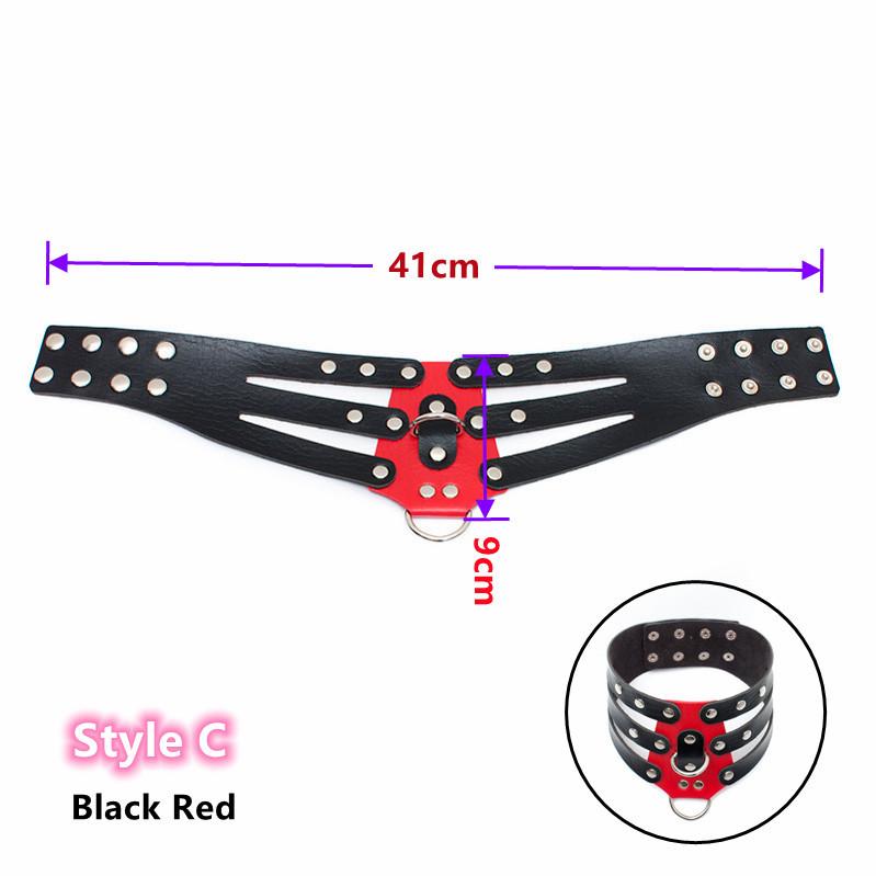 Exotic Accessories of Slave Role Play Leather Restraints Fetish Collar for Adults Sex Games Bdsm Bondage Traction Flirting
