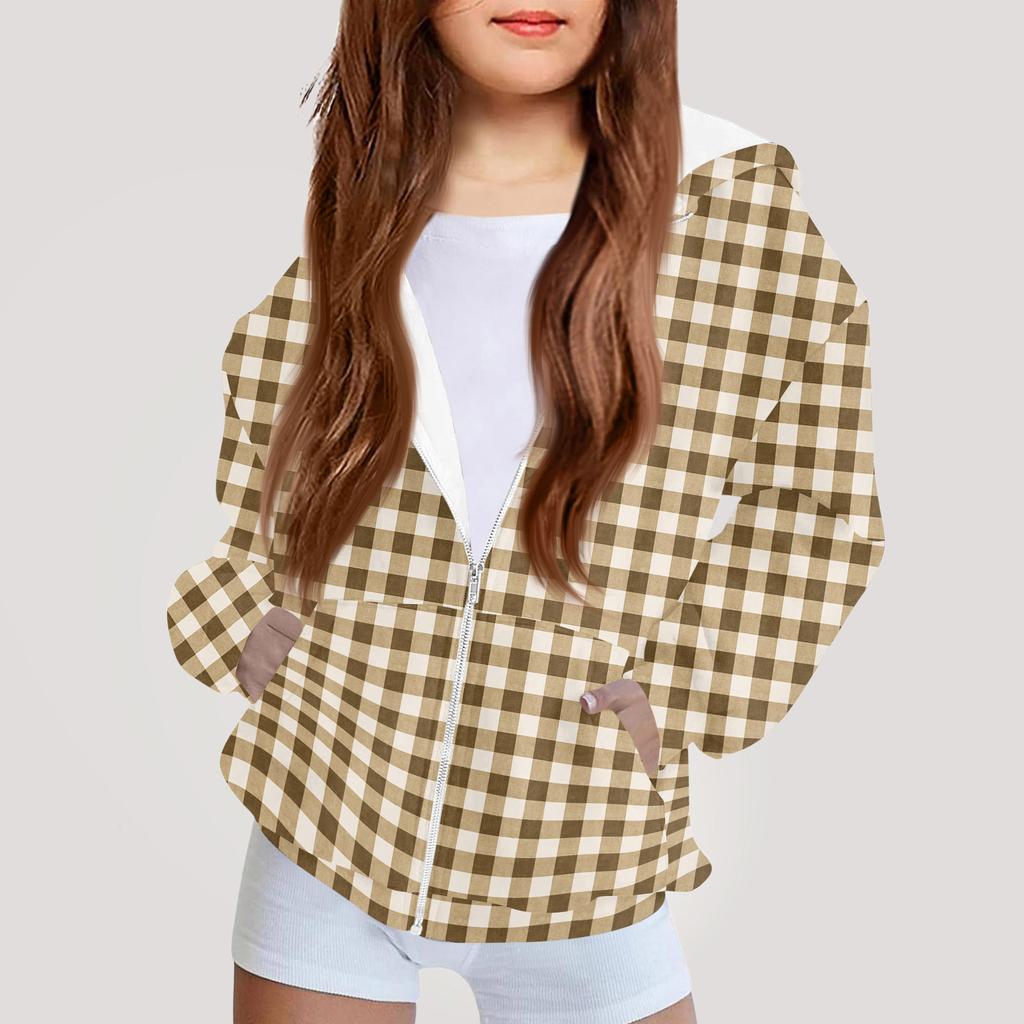 Moda dziecięca Bluza z kapturem z nadrukiem z długim rękawem Dziewczęca kurtka hoodie