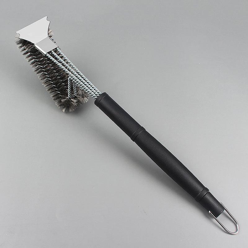 BBQ grill cleaning brush steel wire brush for cleaning BBQ grill and BBQ stove steel brush specialized cleaning tool for BBQ