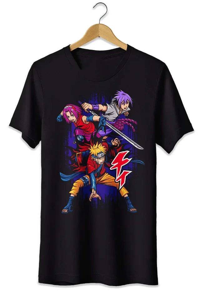

Fans T-Shirt Naruto Anime Tshirt 100% Cotton Men Women Child Gift M
