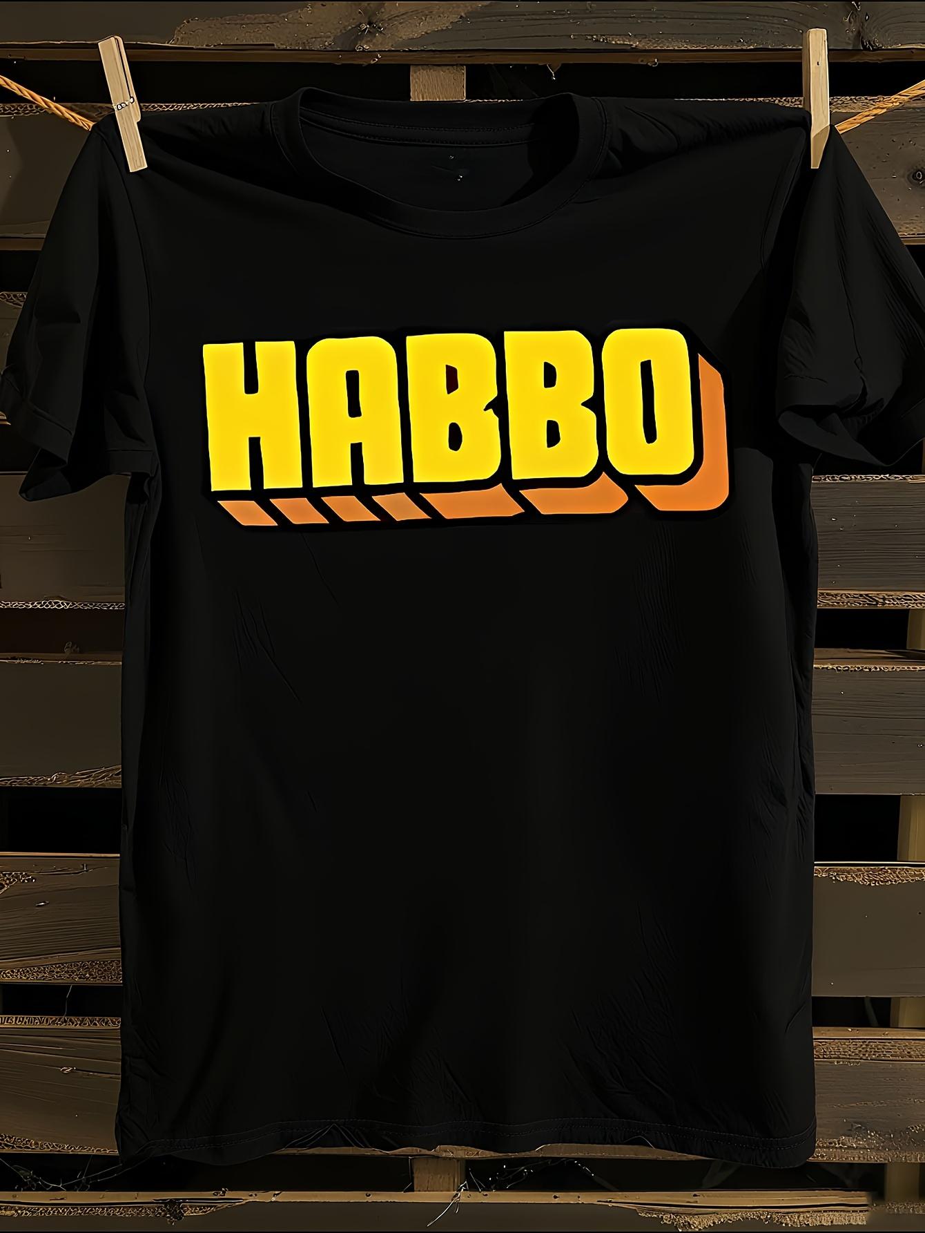 Habbo Hotel Logo Anime Graphic T-shirt XXXXL
