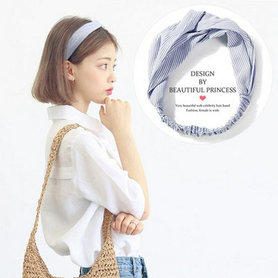Korean Spring-Summer Elastic Chiffon Silk Headband for Women – Hair Accessories, Sports & Face Washing