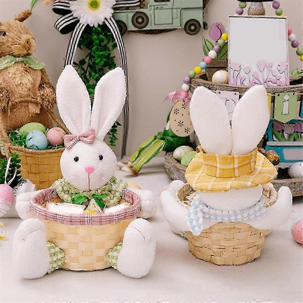 Easter Candy Dish, Bunny Easter Basket, Easter Candy Storage Basket, Gift Box for Table Decor Easte