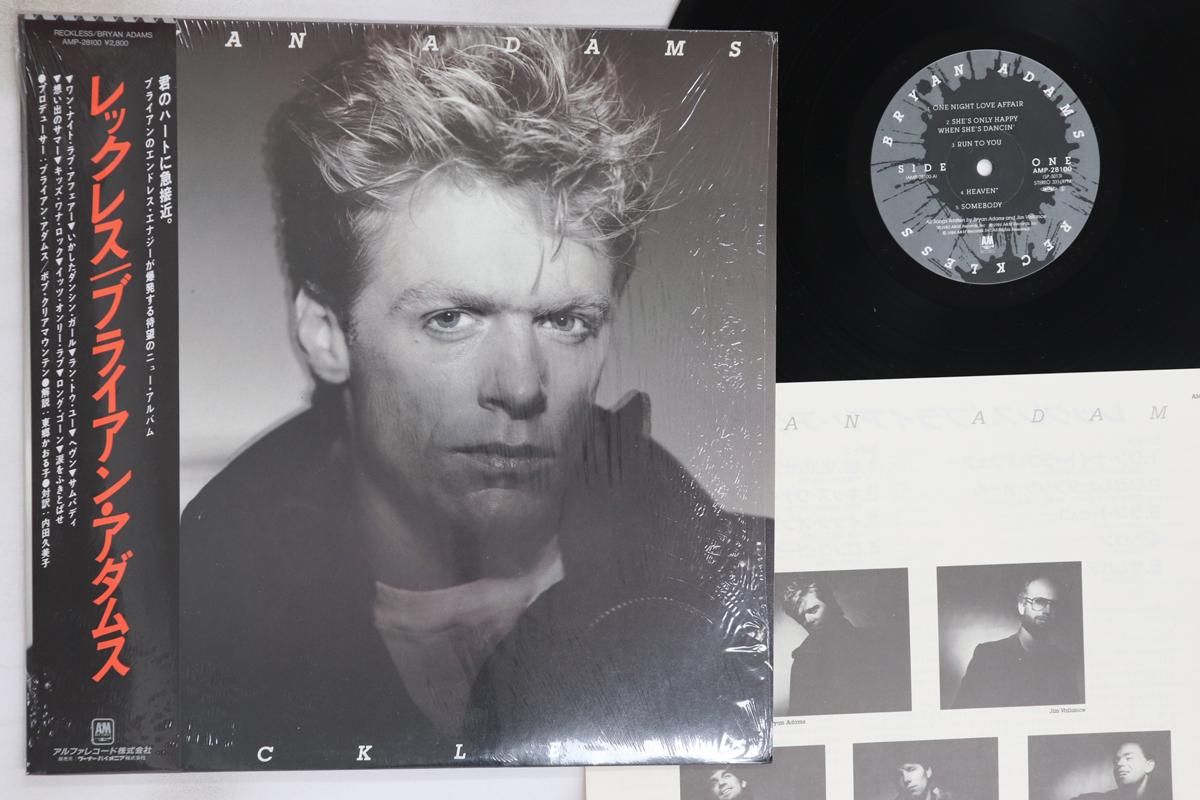 

LP Пластинка БРАЙАН АДАМС - Reckless AMP28100 A&M 1984 Япония Оби Рок Б/У