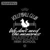 COSPA Inarizaki High School Volleyball Club Icon Mark College BLACK L Size [Official] Haikyu!! T-shirt