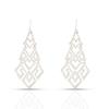 European-American Simple Geometric Diamond-Shaped Stud Earrings for Women